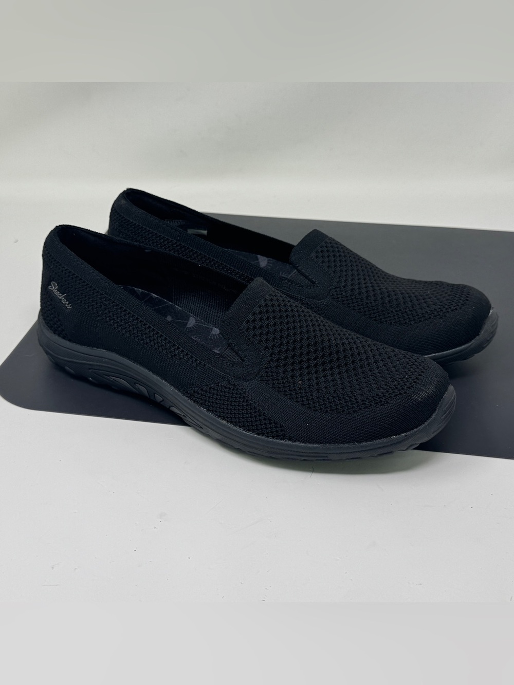 Skechers Womens Relaxed Fit Reggae Fest 2.0 Sweet Poise Sneakers Shoes Black 8.5